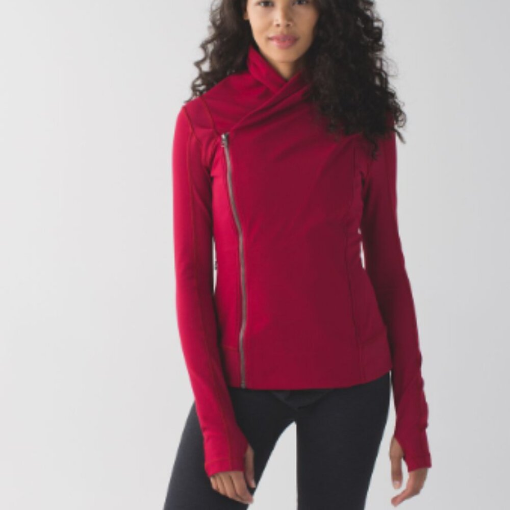 Lululemon Athletica Red Zip Sweatshirt